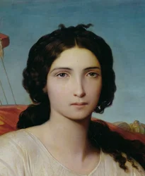 Esther como uma odalisca, detalhe, 1844