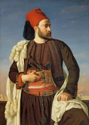 Retrato de Leconte de Floris no uniforme do exército egípcio, 1840