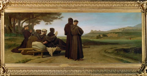 São Francisco de Assis levando um moribundo até Santa Maria (pintura sobre tela)