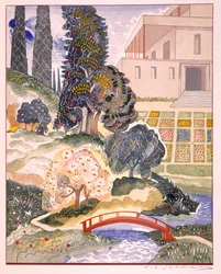 Ilustração de &39;Kim&39;, por Rudyard Kipling, pub. 1930