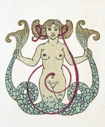 Sereia, bar. 1922 (estêncil)