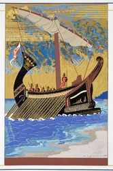 O navio de Ulisses, de "Homer: The Odessy", publicou Paris 1930-33