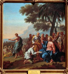 A multiplicação do pão. Pintura de François Mansuy (1725 -?)