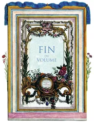 Fim do volume do livro “A história das aves, nos seus aspectos aparentes e sensíveis” ”de François Nicolas Martinet (1731-1800). Coleção privada.