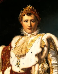 Napoleão Bonaparte em vestes imperiais, por François Baron Gérard (1770-1837), c. 1805