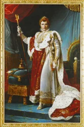 Napoleão I com as vestes da coroação