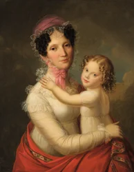 Eleonora Mayer, Freifrau zu Gravenegg com a filha Isabella