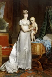 Imperatriz Marie-Louise com o rei de Roma