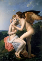 Psique a receber o primeiro beijo de Cupido, 1798