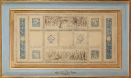 Estudo para o teto pintado da biblioteca do Conservatório, 1812