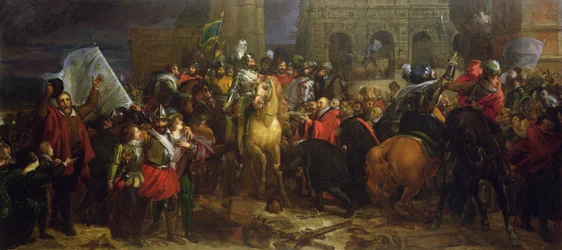 A entrada de Henri IV em Paris em 22 de março de 1594, c.1816
