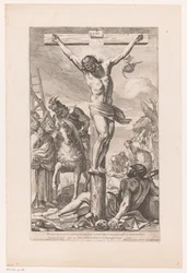 Cristo na cruz
Et accercito Centurione interrogauit eum (...) (título sobre o objecto)