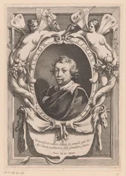 Retrato de Simon Vouet Pintor de Paris Simon Vouet (título no objeto)