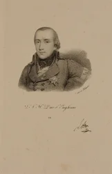Louis Antoine Henri de Bourbon (1772-1804) Duque de Enghien Vestindo o Uniforme Conde
