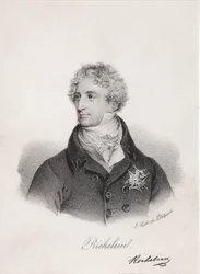 Retrato de Armand Emmanuel du Plessis, duque de Richelieu, década de 1820