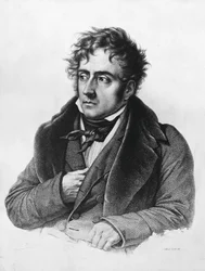 Retrato de François-Rene, vicomte de Chateaubriand (1768-1848), escritor, político, diplomata e historiador francês.