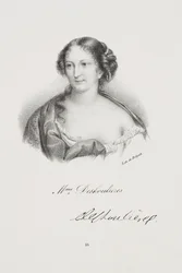 Retrato da escritora Antoinette Des Houlières