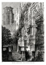 Castelo de Heidelberg, Alemanha, 1886