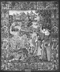 Festival da Água de Henri III (1551-1589) e Louise de Lorraine (1553-1601) Oficina de Bruxelas, c.1580