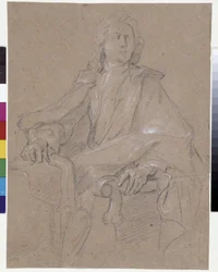 Retrato de Jules Hardouin Mansart (1645-1708) (óleo sobre tela)