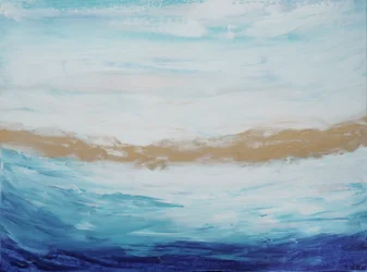 Ouro e azul da costa