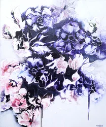 Cascata Floral Escura