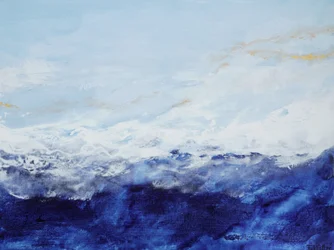 Ondas do oceano azul profundo
