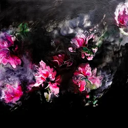 Abstrato floral melancólico