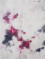 Abstrato em Rosa Vibrante
