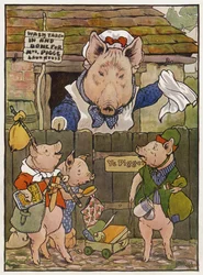 Ilustração para os três porquinhos