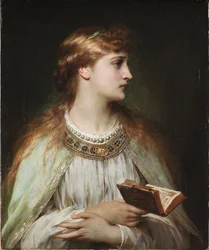 Ofélia, da peça Hamlet de William Shakespeare, cerca de 1864