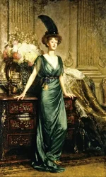 Retrato da Honorável Sra. Ernest Guiness (óleo sobre tela)