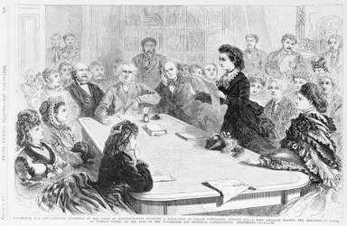 Washington DC O Comitê Judiciário ..., de Frank Leslies Illustrated Newspaper, 1871