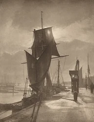 Luz do sol e sombra, década de 1890.