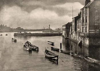 Vista, porto, whitby, norte, yorkshire, c1889