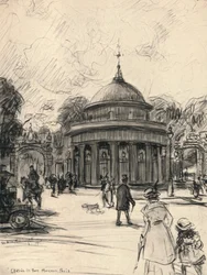 Entrada para o Parc Monceau, 1915