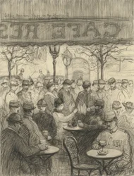 Vendendo Bandeiras Americanas no Boulevard no Domingo de Páscoa de 1917