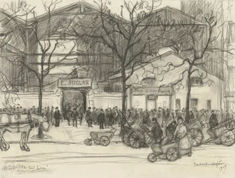 A linha de carvão, 1917