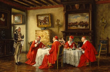 Sob suspeita (óleo sobre tela)