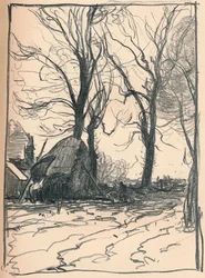 Estudo das árvores, Sompting, Sussex, século c19