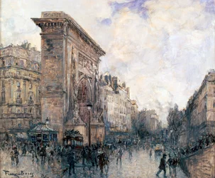 Arco do Triunfo da Porte St-Denis, Paris, c1875-1926
