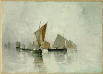 Dieppe, nevoeiro matinal (óleo sobre tela)