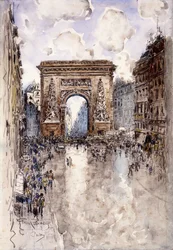 La Porte St. Denis, Paris,