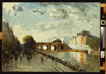 O Sena em Paris, Quai des Augustins, 1922