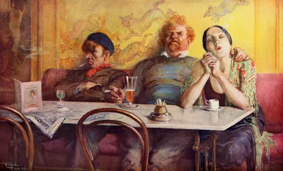 Natal no Soho (litografia a cores)