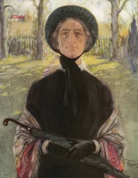 Miss Betsey Trotwood (litografia a cores)