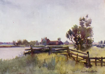 Norfolk Broads: Chalé Verde abaixo da Ponte Acle