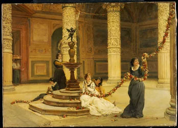 A manhã do festival - Itália central, 1876