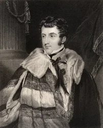 Charles Gordon Lennox, 5º Duque de Richmond, gravado por H. Cook, da National Portrait Gallery, volume IV, publicado em 1835