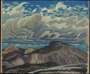 Outubro, Cranberry Hills, 1943 (óleo no painel de compensado)